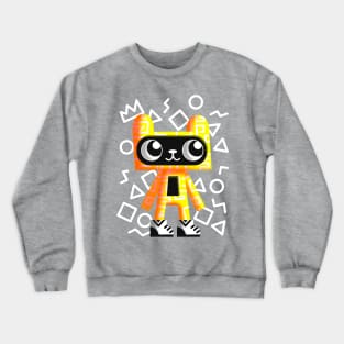 Yellow Doodle Cat BIBI Crewneck Sweatshirt